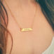 Gold Flatbar necklace